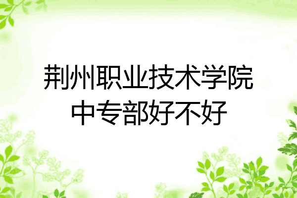 荆州职业技术学院中专部好不好