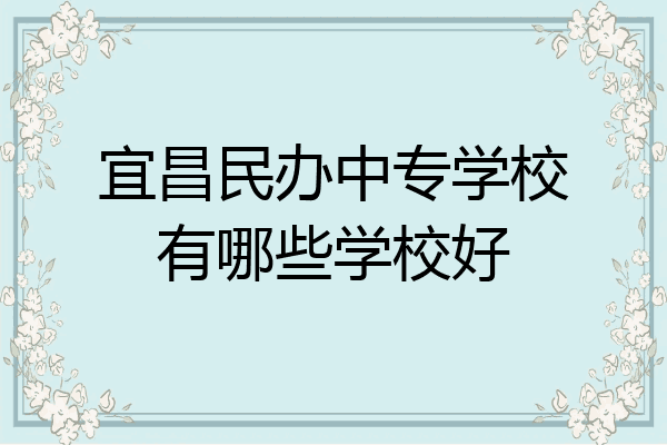宜昌民办中专学校有哪些学校好