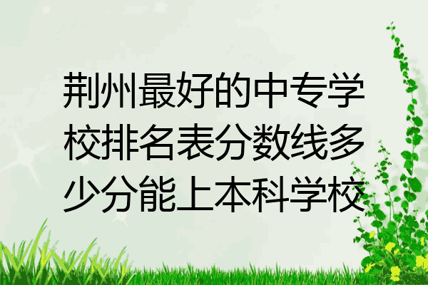 荆州最好的中专学校排名表分数线多少分能上本科学校
