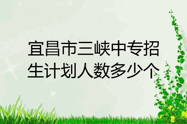 宜昌市三峡中专招生计划人数多少个