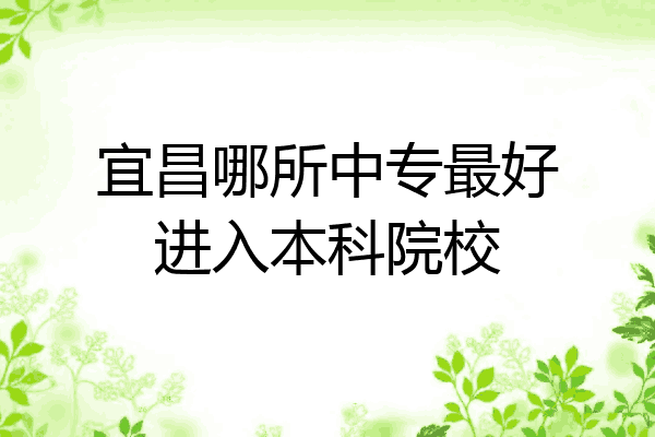 宜昌哪所中专最好进入本科院校
