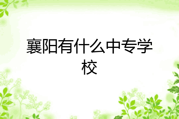 襄阳有什么中专学校