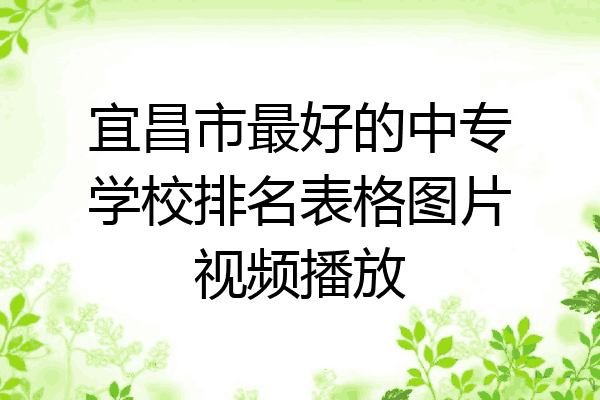 宜昌市最好的中专学校排名表格图片视频播放