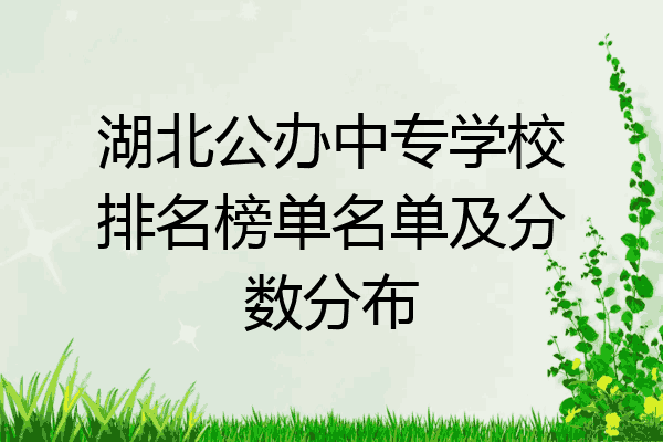 湖北公办中专学校排名榜单名单及分数分布