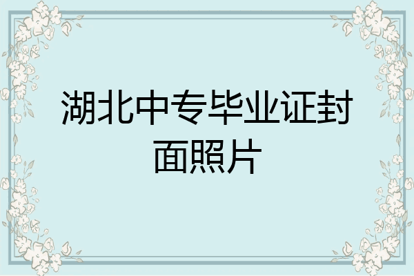 湖北中专毕业证封面照片