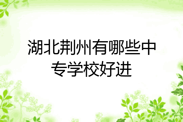 湖北荆州有哪些中专学校好进