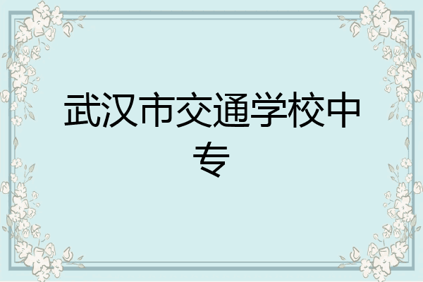 武汉市交通学校中专