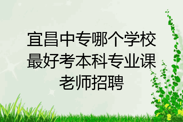 宜昌中专哪个学校最好考本科专业课老师招聘