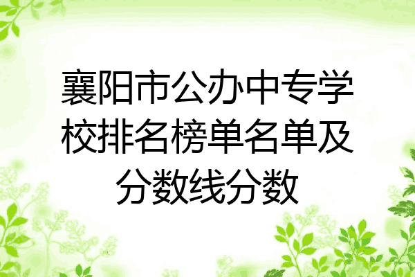 襄阳市公办中专学校排名榜单名单及分数线分数