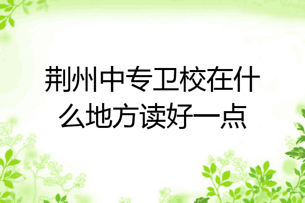 荆州中专卫校在什么地方读好一点