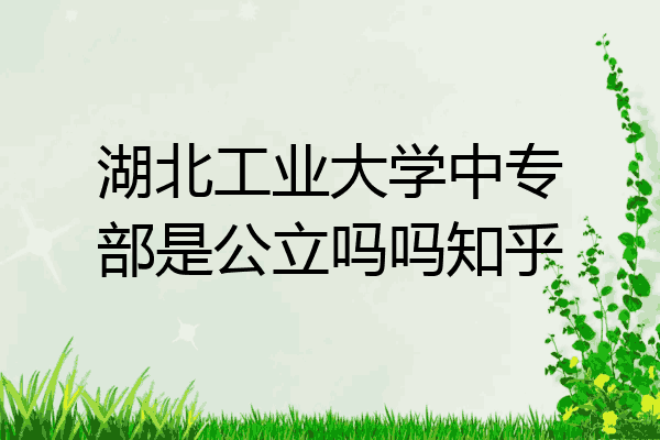 湖北工业大学中专部是公立吗吗知乎