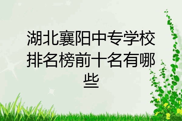 湖北襄阳中专学校排名榜前十名有哪些