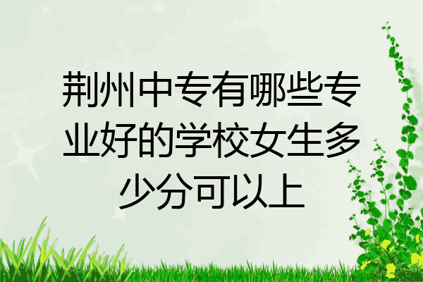 荆州中专有哪些专业好的学校女生多少分可以上