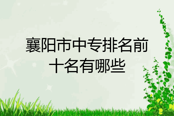 襄阳市中专排名前十名有哪些