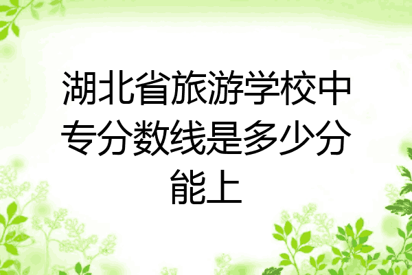 湖北省旅游学校中专分数线是多少分能上