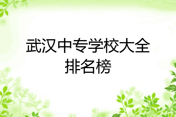 武汉中专学校大全排名榜