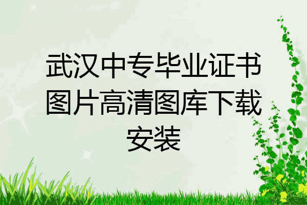 武汉中专毕业证书图片高清图库下载安装