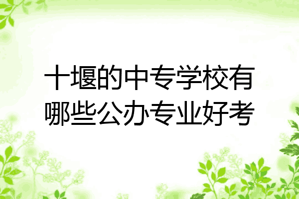 十堰的中专学校有哪些公办专业好考