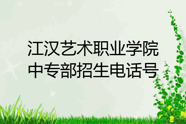 江汉艺术职业学院中专部招生电话号