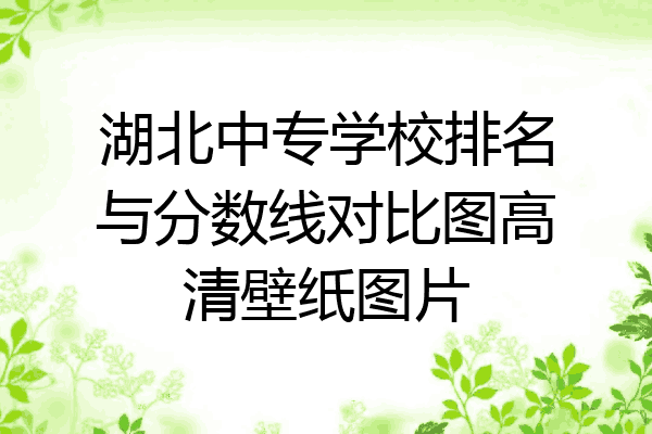 湖北中专学校排名与分数线对比图高清壁纸图片