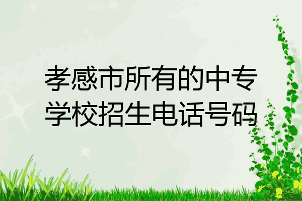 孝感市所有的中专学校招生电话号码