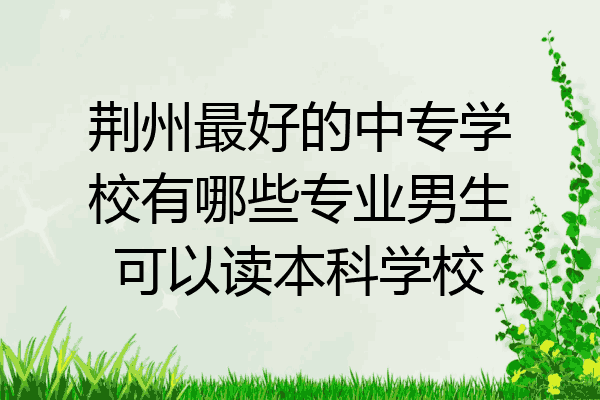 荆州最好的中专学校有哪些专业男生可以读本科学校