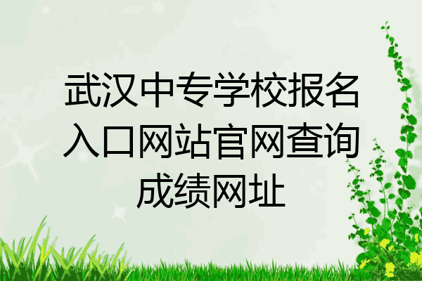 武汉中专学校报名入口网站官网查询成绩网址