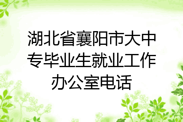 湖北省襄阳市大中专毕业生就业工作办公室电话