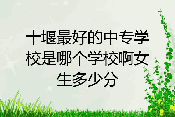 十堰最好的中专学校是哪个学校啊女生多少分
