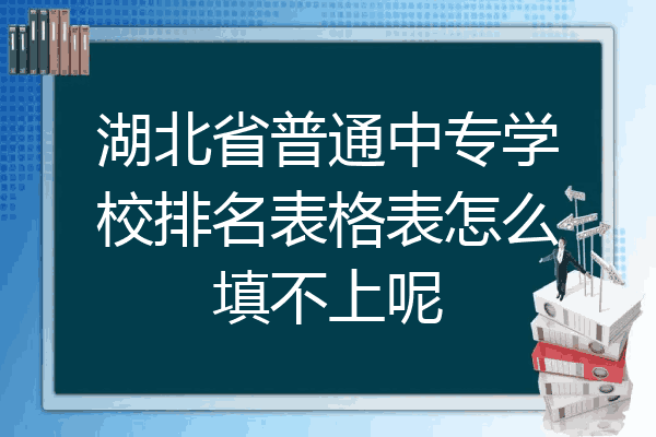 湖北省普通中专学校排名表格表怎么填不上呢