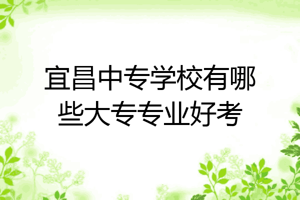 宜昌中专学校有哪些大专专业好考