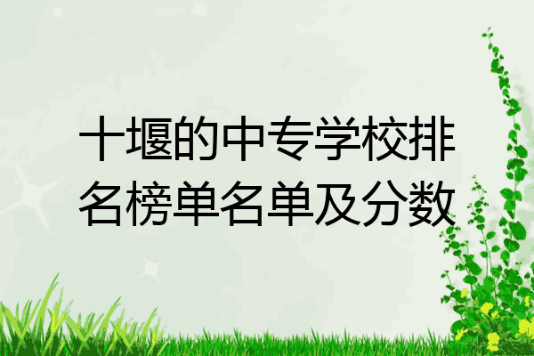 十堰的中专学校排名榜单名单及分数