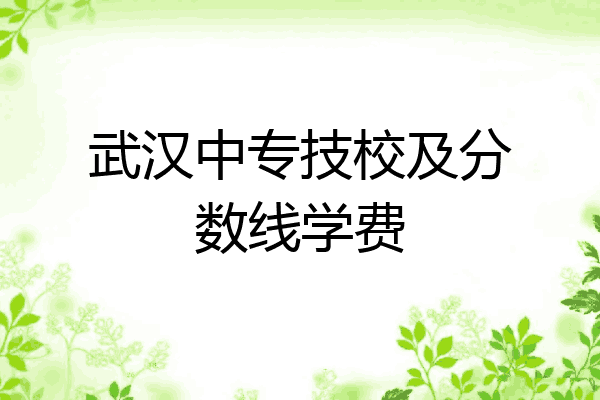 武汉中专技校及分数线学费