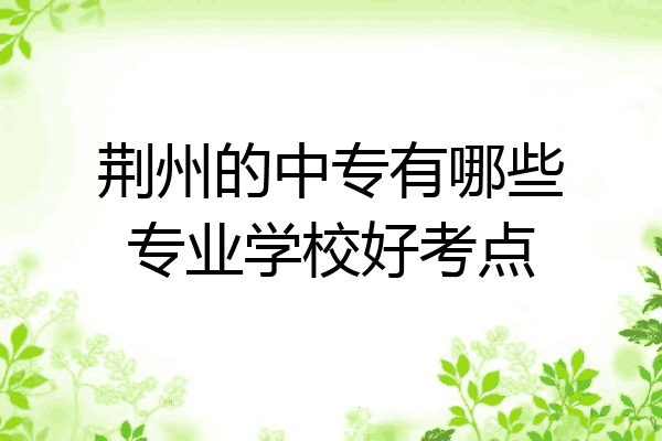 荆州的中专有哪些专业学校好考点