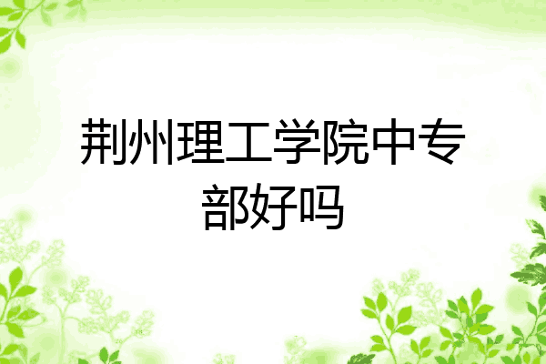 荆州理工学院中专部好吗