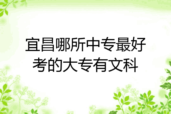 宜昌哪所中专最好考的大专有文科