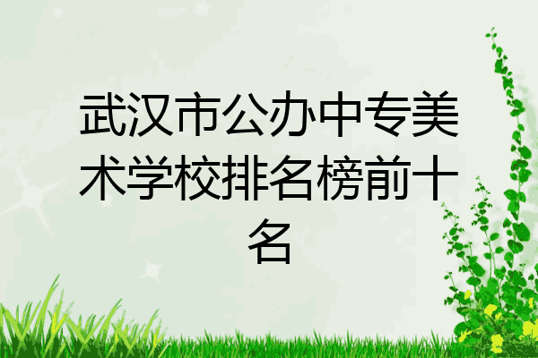 武汉市公办中专美术学校排名榜前十名