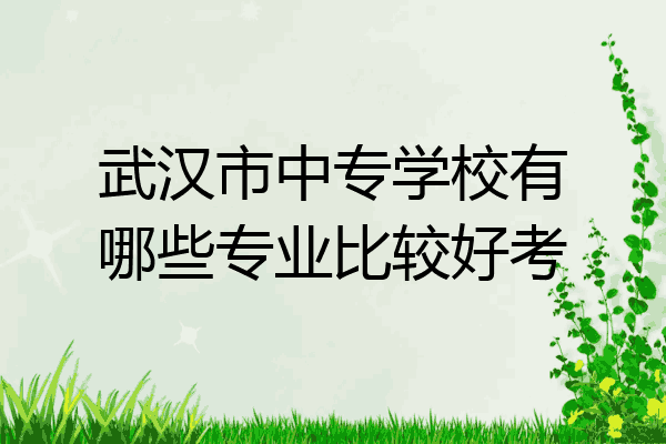 武汉市中专学校有哪些专业比较好考