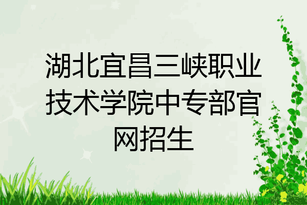 湖北宜昌三峡职业技术学院中专部官网招生