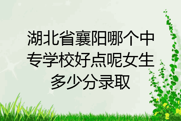 湖北省襄阳哪个中专学校好点呢女生多少分录取