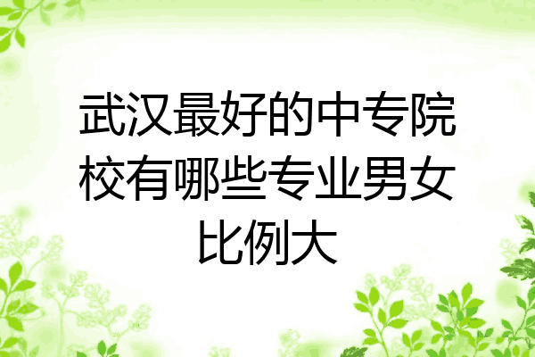 武汉最好的中专院校有哪些专业男女比例大