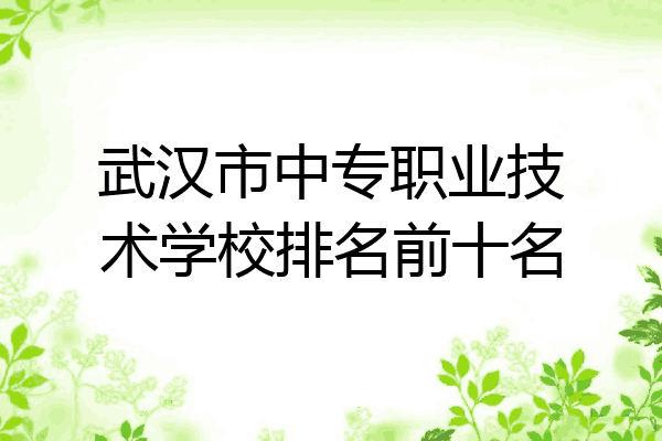 武汉市中专职业技术学校排名前十名