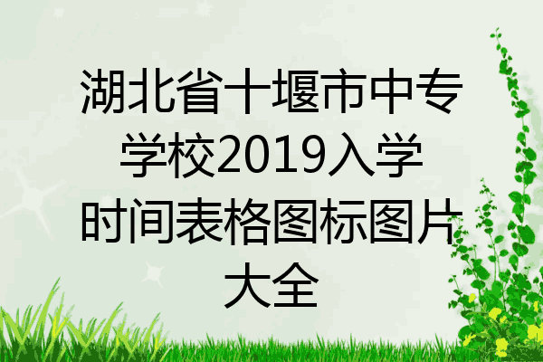 湖北省十堰市中专学校2019入学时间表格图标图片大全