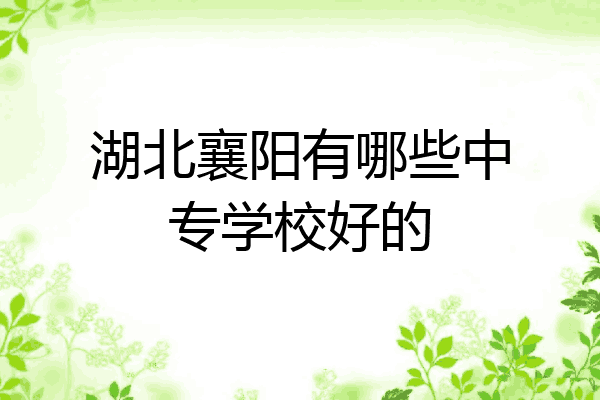 湖北襄阳有哪些中专学校好的