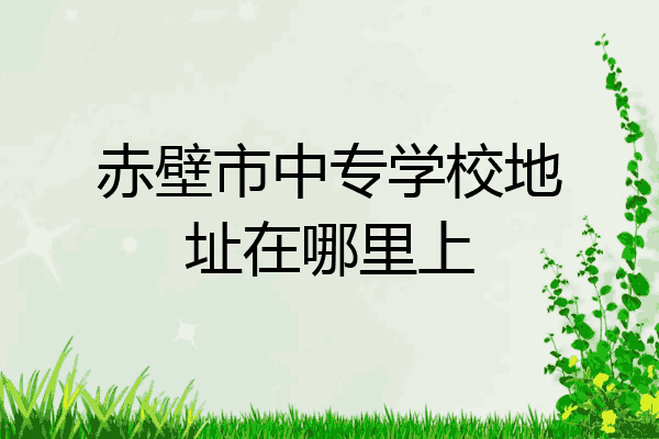 赤壁市中专学校地址在哪里上