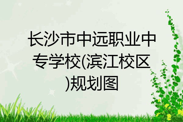 长沙市中远职业中专学校(滨江校区)规划图