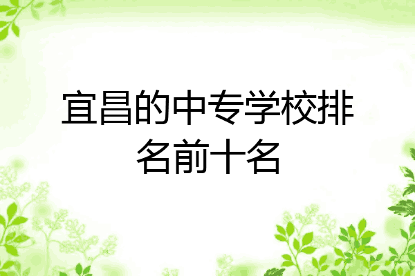 宜昌的中专学校排名前十名