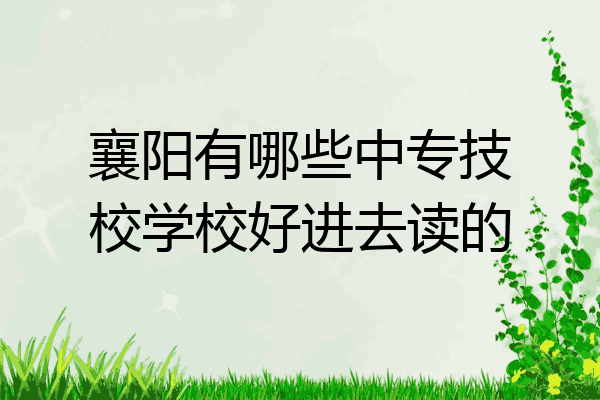 襄阳有哪些中专技校学校好进去读的