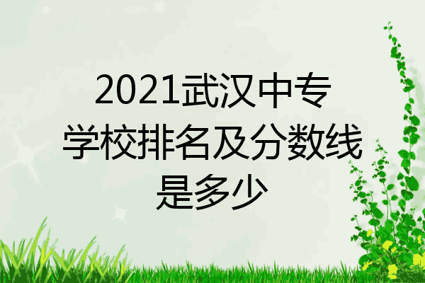 2021武汉中专学校排名及分数线是多少