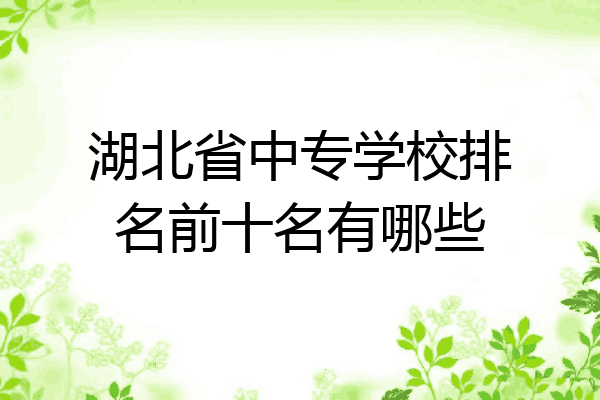湖北省中专学校排名前十名有哪些